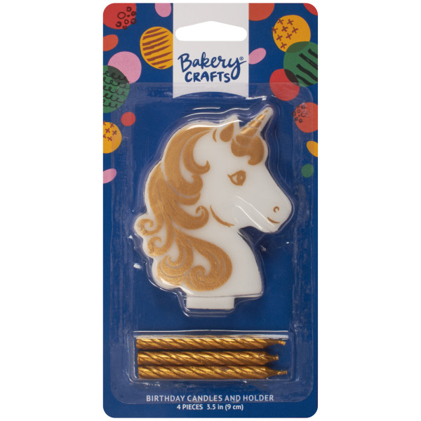 Golden Unicorn Candle Holder