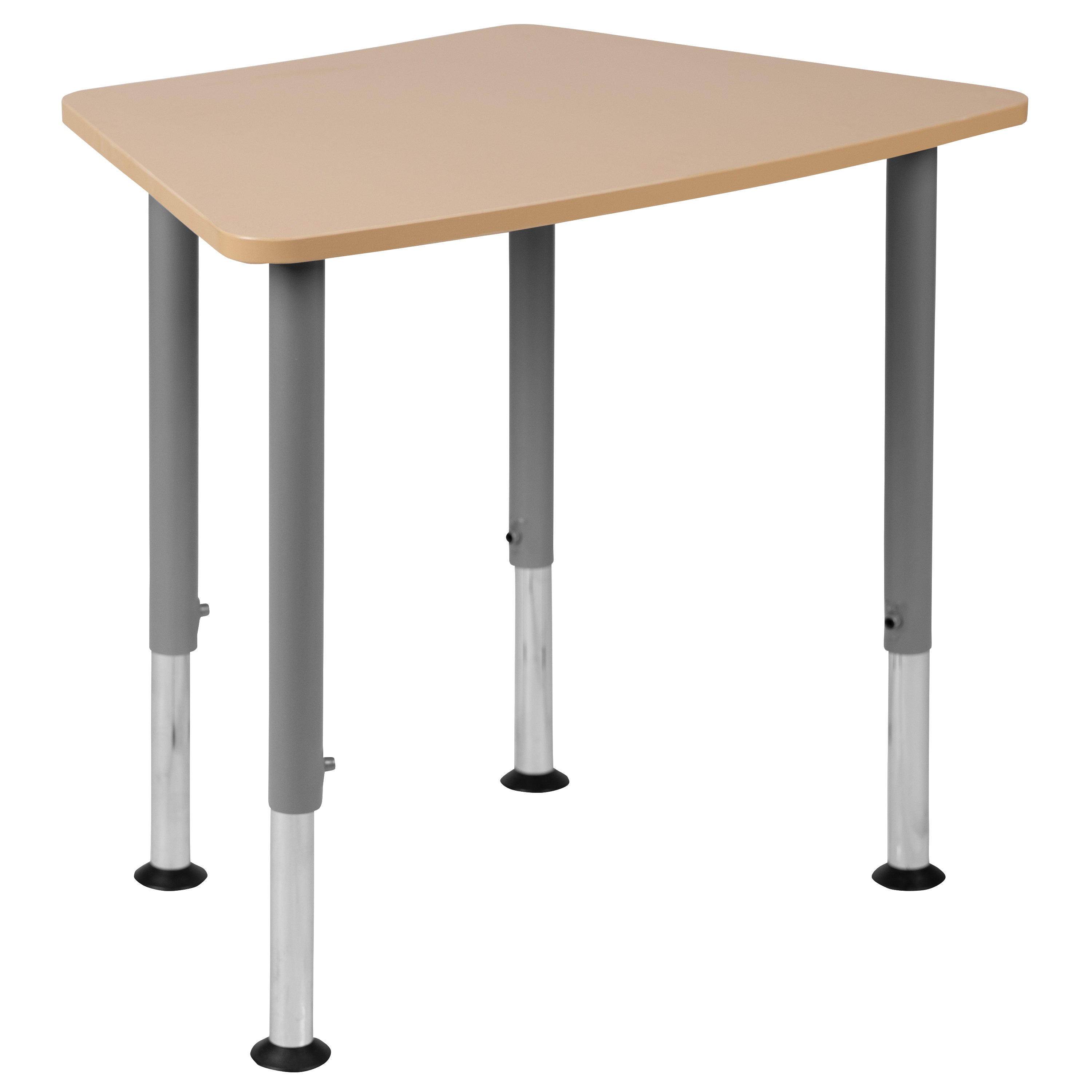 Billie Hex Natural Collaborative Student Desk (Adjustable from 22.3" to 34") ...