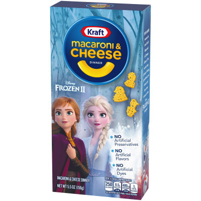 Kraft Macaroni & Cheese Dinner Disney Frozen II, 5.5 oz Box