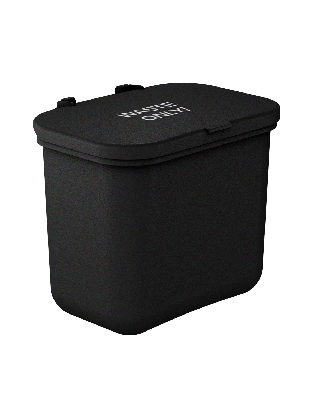 HANGING WASTE BASKET – Single – Kit – Waste – Solid Lift – Black PCR