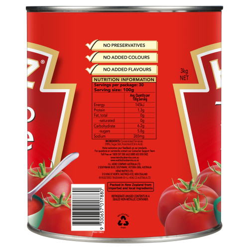  Heinz® Tomato Purée 3kg 
