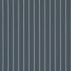 Navy-blue wallpaper with evenly spaced thin white vertical pinstripes covering a flat surface; it hangs statically, shown as a close-up with uniform, neutral lighting and no surrounding context.