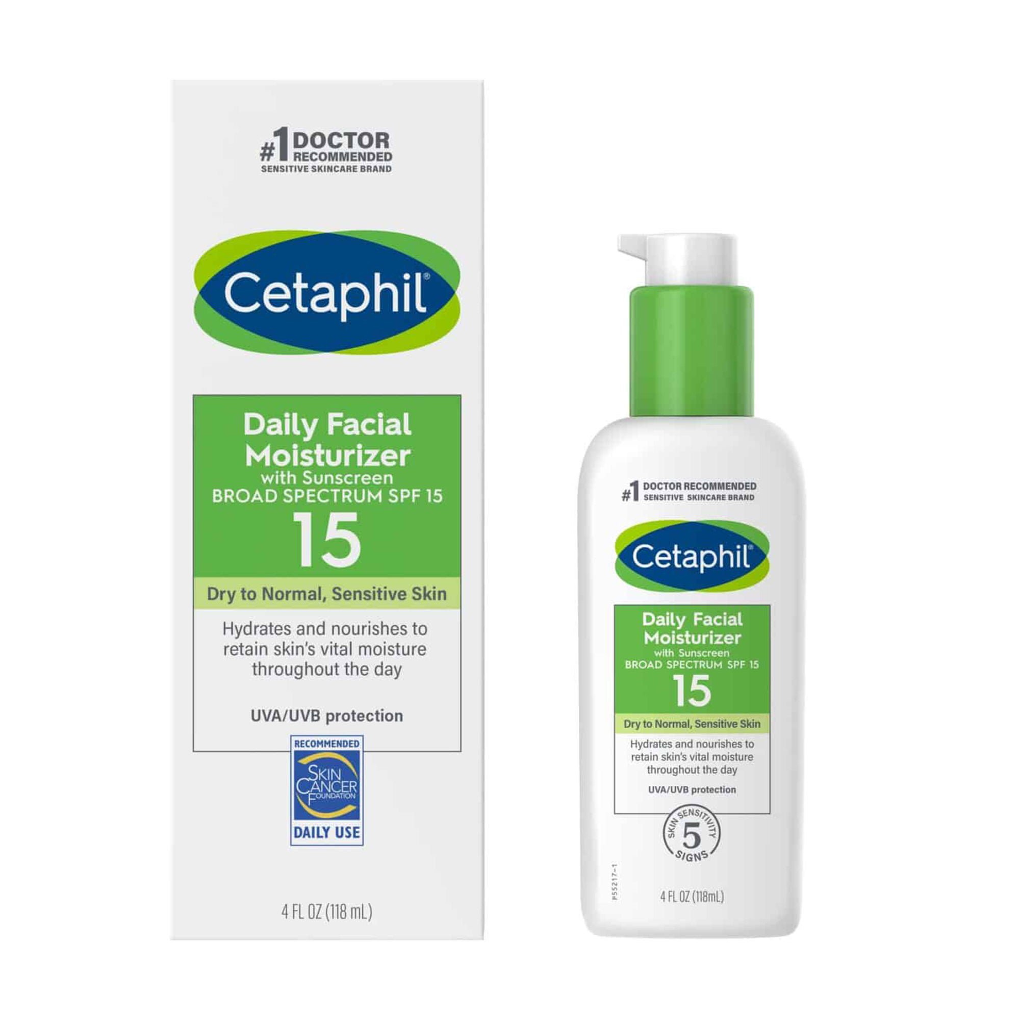 Cetaphil® Daily Facial Moisturizer SPF 15, 4-ounce Pump Bottle