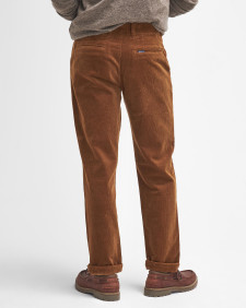 Pantaloni in velluto stretch a coste sottili dalla vestibilità leggermente aderente 