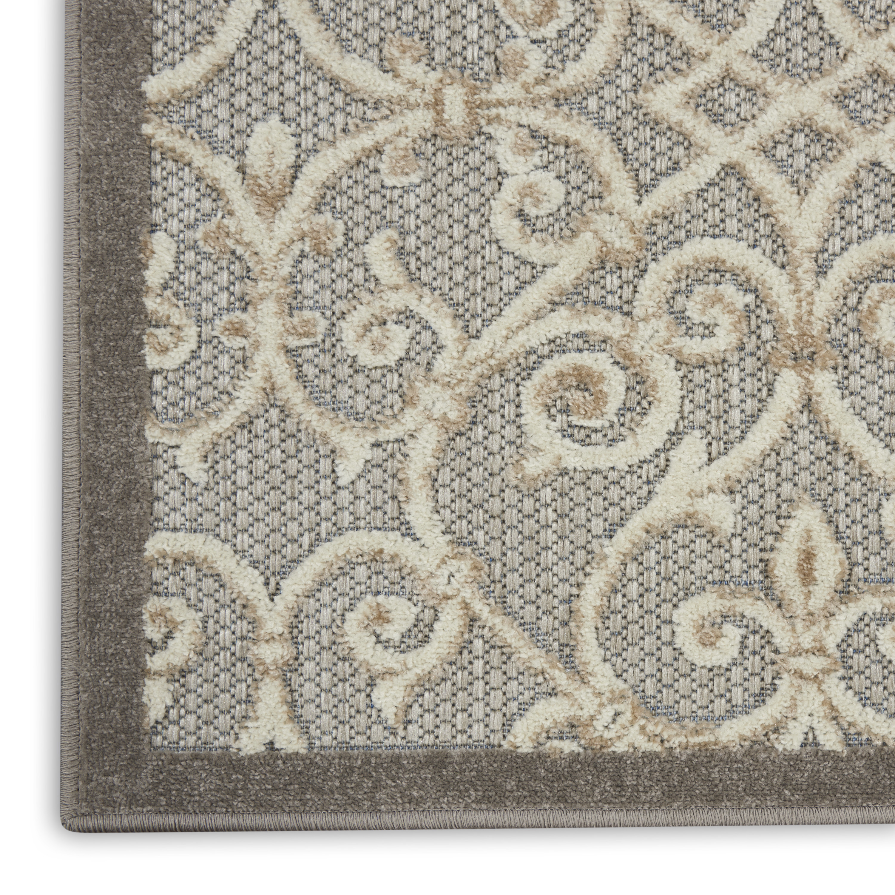 Nourison Aloha 2'3" x 8' Natural Contemporary Rug