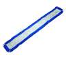 Impact, Layflat, Microfiber Hook & Loop Dust Mop With Fringe, 60"W, Blue