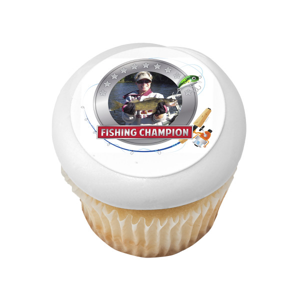 Fishing Champion PhotoCake® Edible Image® Frame