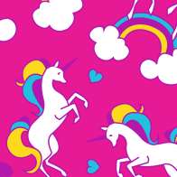 Swatch for Printed Duck Tape® Brand Duct Tape - Unicorn, 1.88 in. x 10 yd.