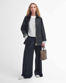 Modern Beadnell Waxed Jacket Sage-Ancient