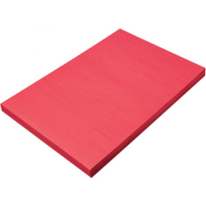 Construction Paper, Medium Weight, Holiday Red, 12" x 18", 100 Sheets