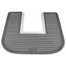 Impact, Z-Mat™ Commode Mat, 21.6in x 23in, Gray, Orchard Zing
