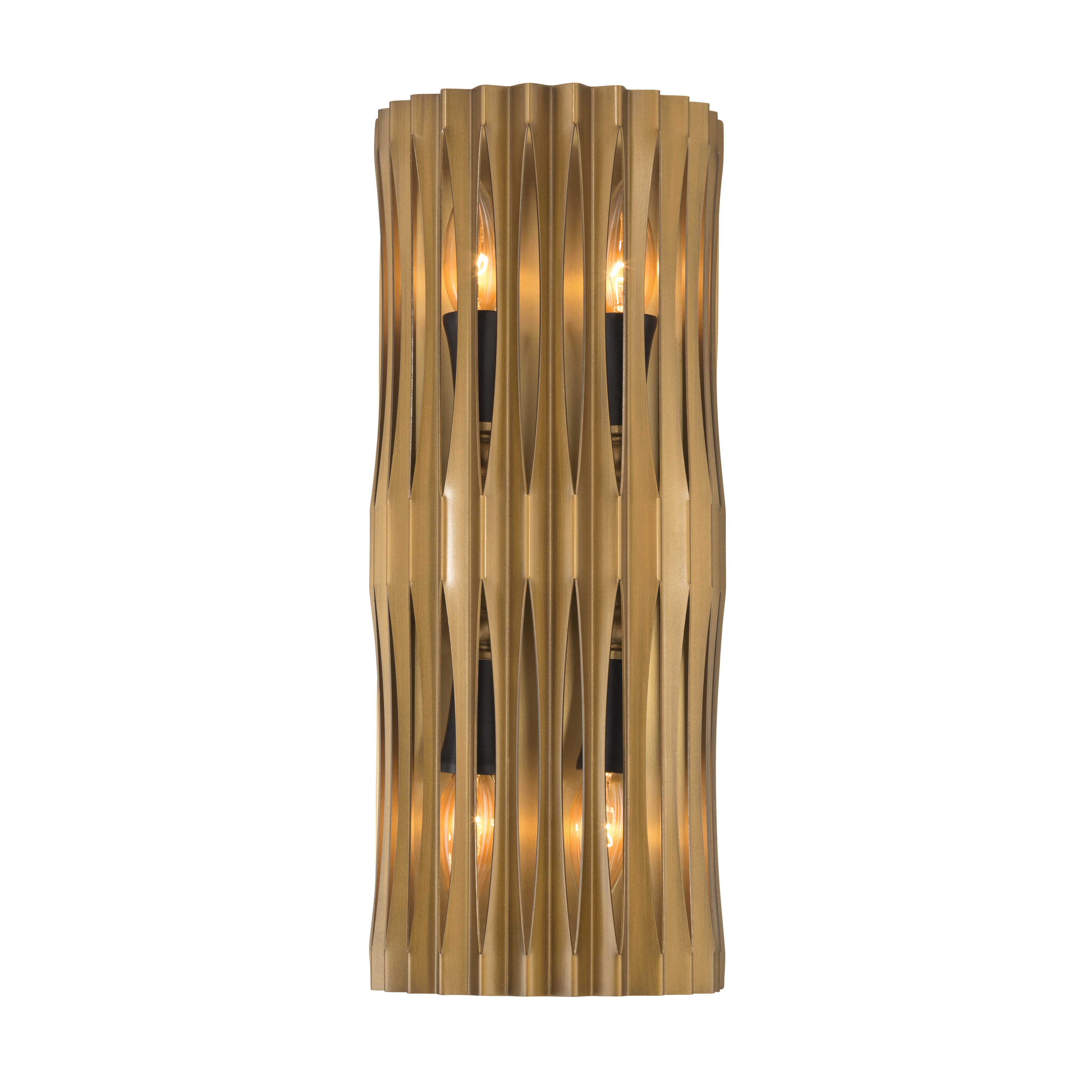 4-Light Wall Sconce - Sand Coal Black and Legacy Brass - alternate view