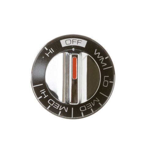 Electric range surface unit control knob - black color