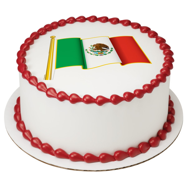 Mexican Flag PhotoCake® Edible Image®