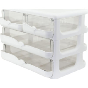 4-Drawer Desktop & Craft Organizer, White