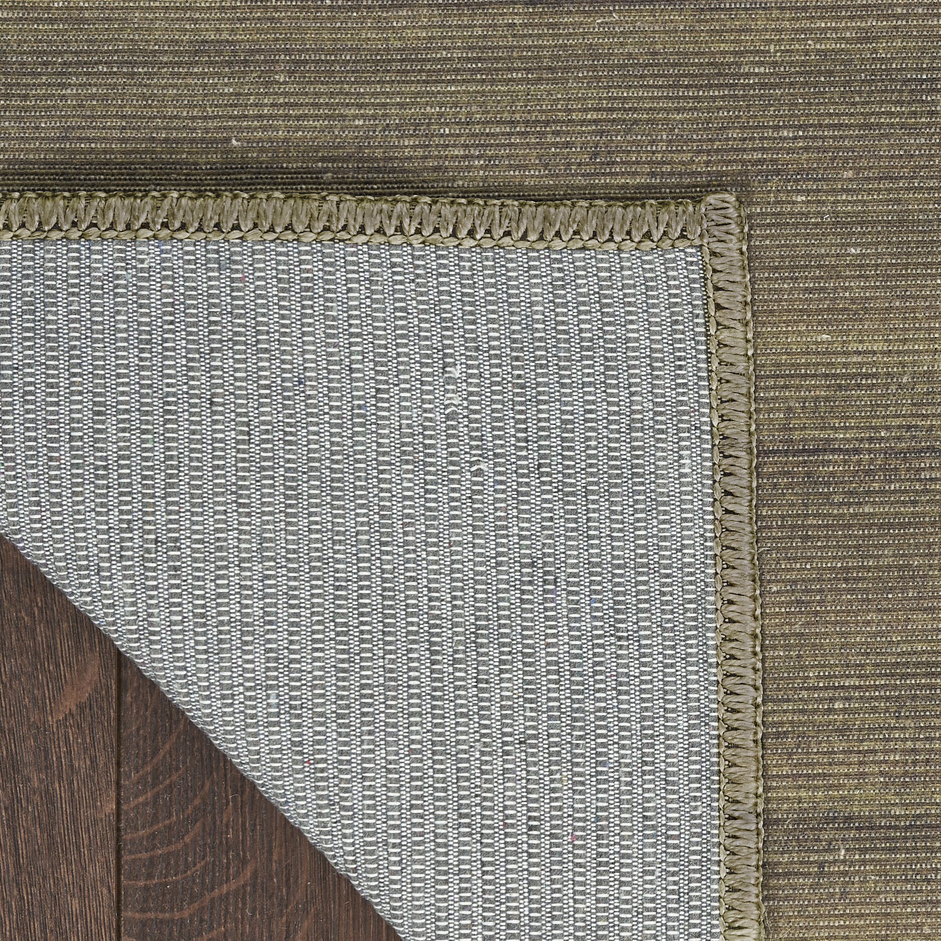 Nourison Washable Essentials 2'2" x 10' Green Modern Indoor Rug