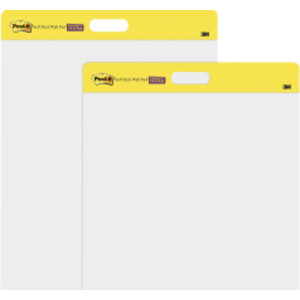 Wall Pad, 20 in x 23 in, White, 20 Sheets/Pad, 2 Pads/Pack, Mounts with Command&trade; Strips included