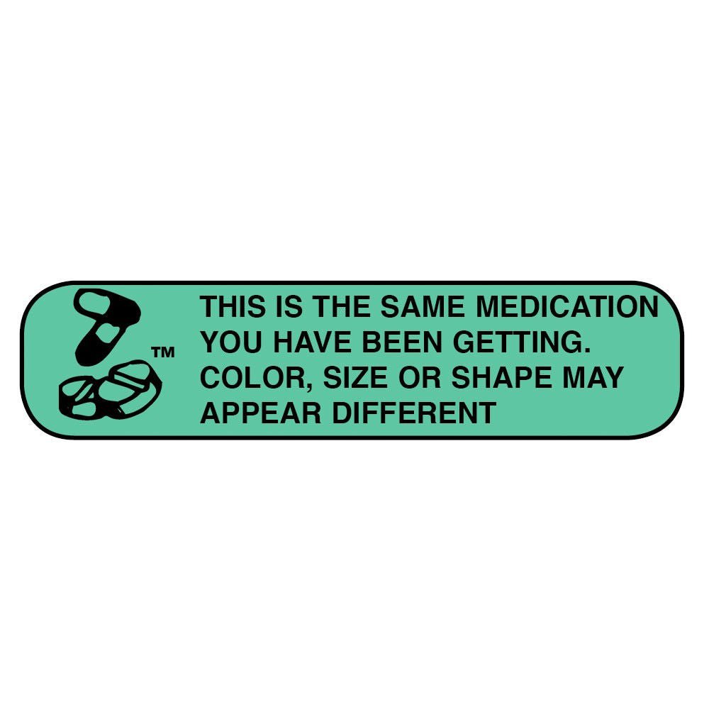 Apothecary Pre-Printed Pharmacy Label, 0.6 x 0.4 Inch