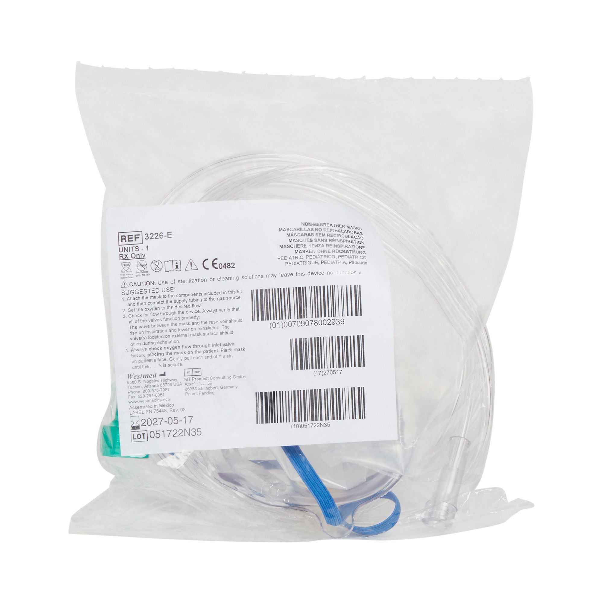 McKesson Nonrebreather Oxygen Mask, Pediatric