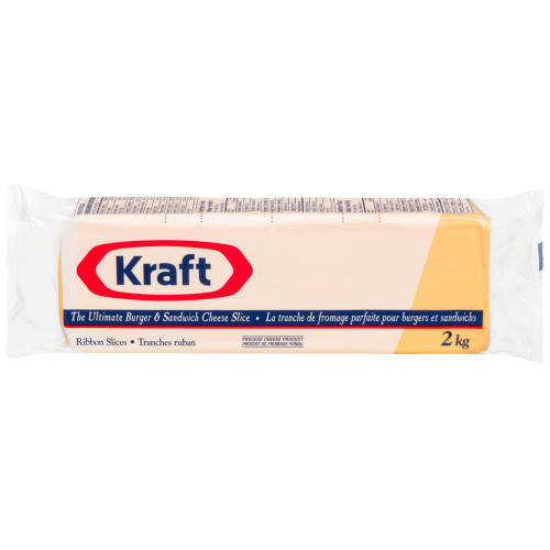  KRAFT Darifarm Processed Cheese-Slices Cheddar 2kg 2 
