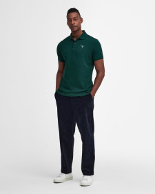 Tartan Pique Polo Shirt Seaweed