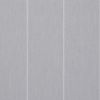 Light-gray fabric curtain panels with subtle vertical seams, closed and diffusing light; hung across a window in a softly lit interior, no outside view visible.