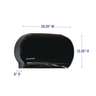 Boardwalk, Twin, Jumbo Bath Tissue Dispenser, Black
