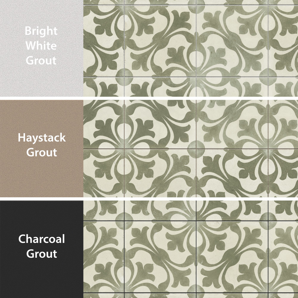 Sample – Kings Nouveau Sage Ceramic Floor and Wall Tile