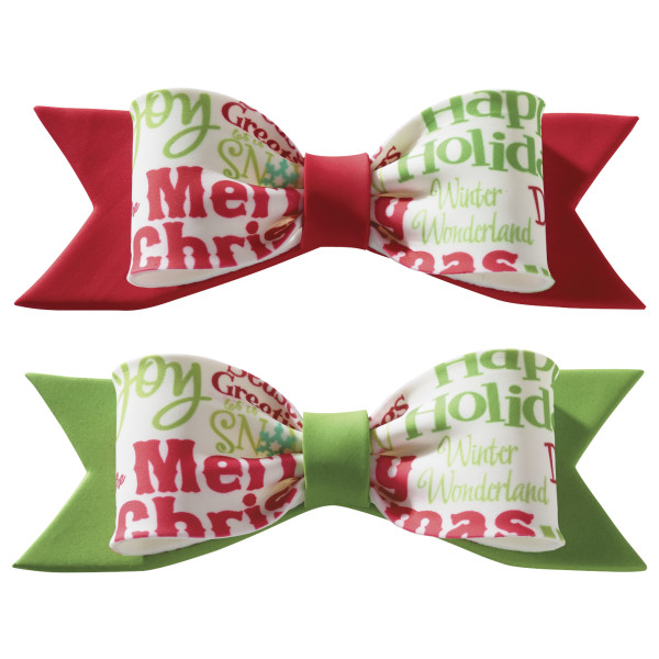 Holiday Gum Paste Bows