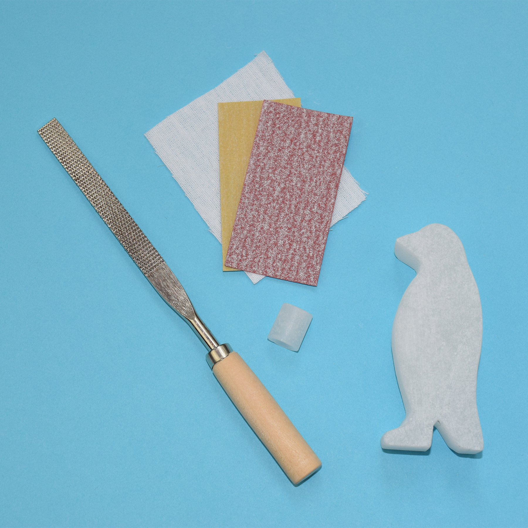 Studiostone Creative Polar Bear & Penguin Double Alabaster Carving Kit image number null