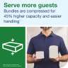 Tork, H2 Xpress® Compressed Advanced, Folded Towel, Multifold, 1 ply, White