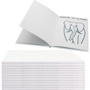 Hardcover Blank Book, 8-1/2" x 11" Portrait, Class Pack 12