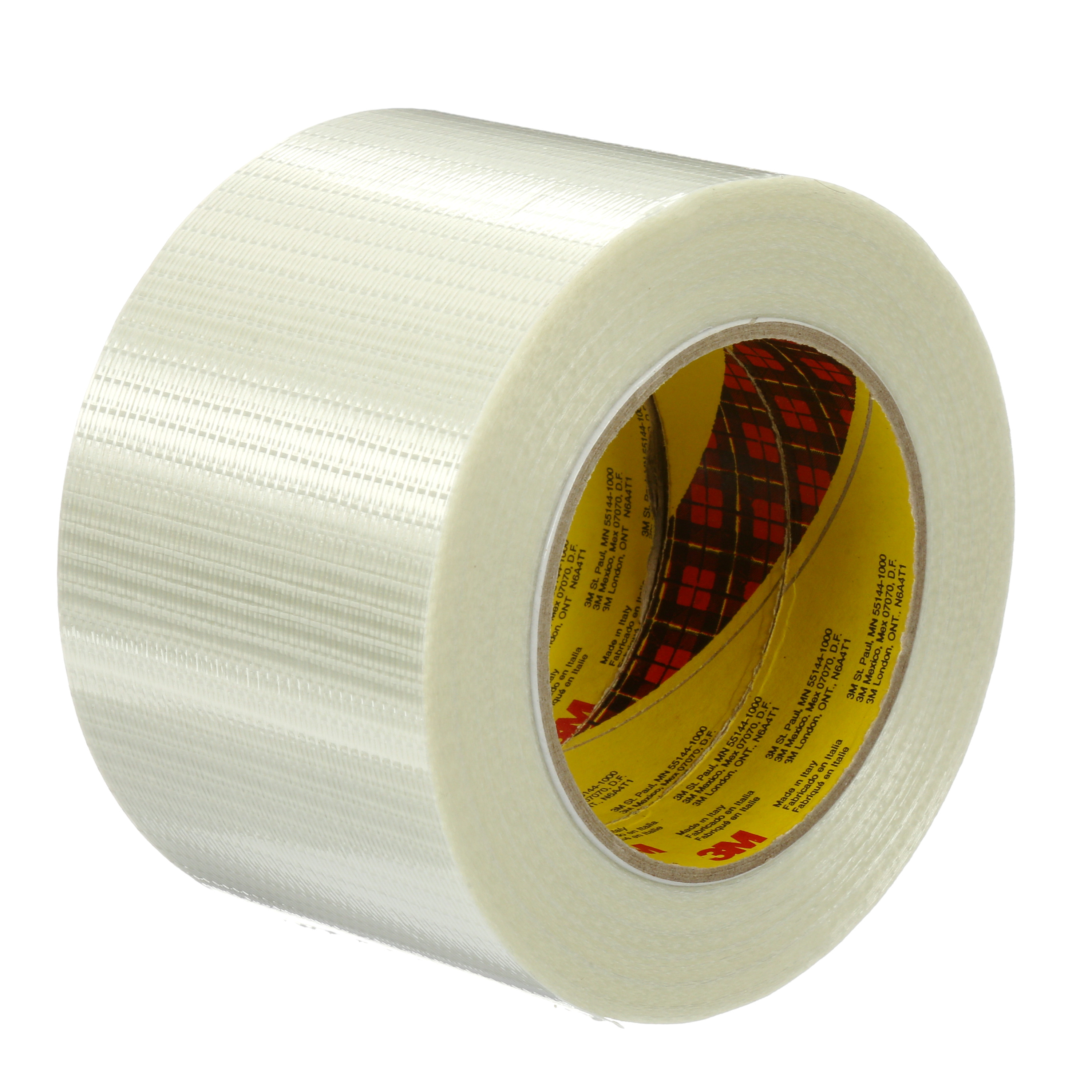 Scotch® Bi-Directional Filament Tape 8959, Clear, 4 in x 60 yd, 5.7 mil,
12 rolls per case