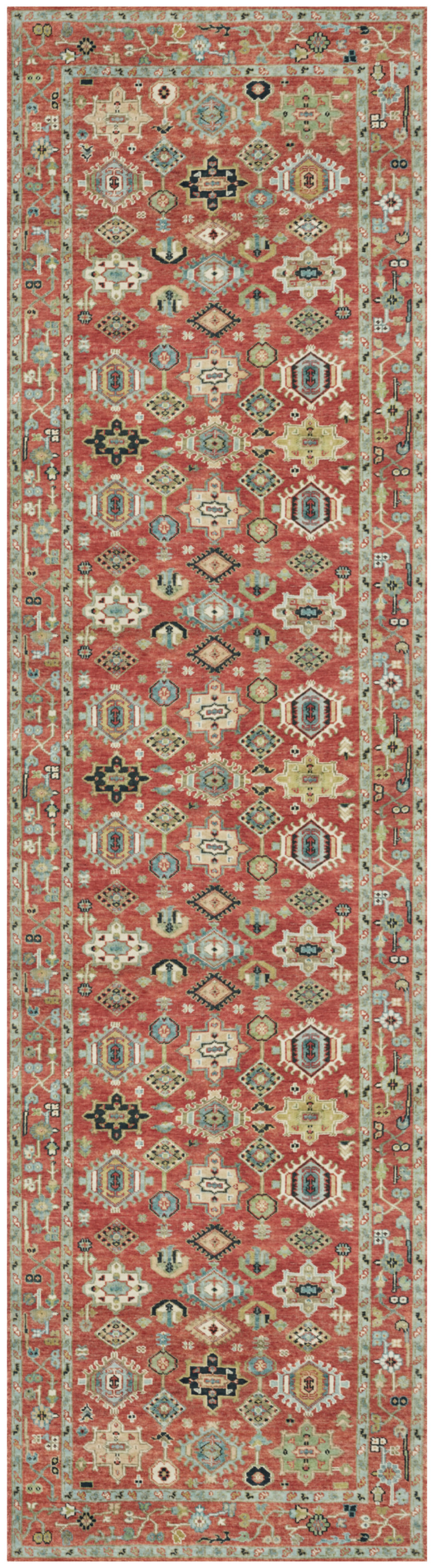 Nourison Vintage Washables 2'2" x 8' Rust Multicolor Vintage Indoor Rug