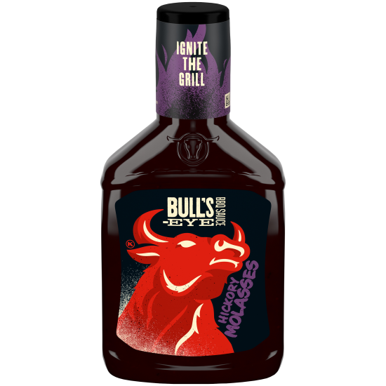 Bull's-Eye Kansas City Style BBQ Sauce, 18 oz Bottle HICKORY MOLASSES 