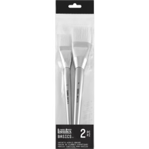 BASICS Extra Big Acrylic Bristles Paint Brushes, Set of 2