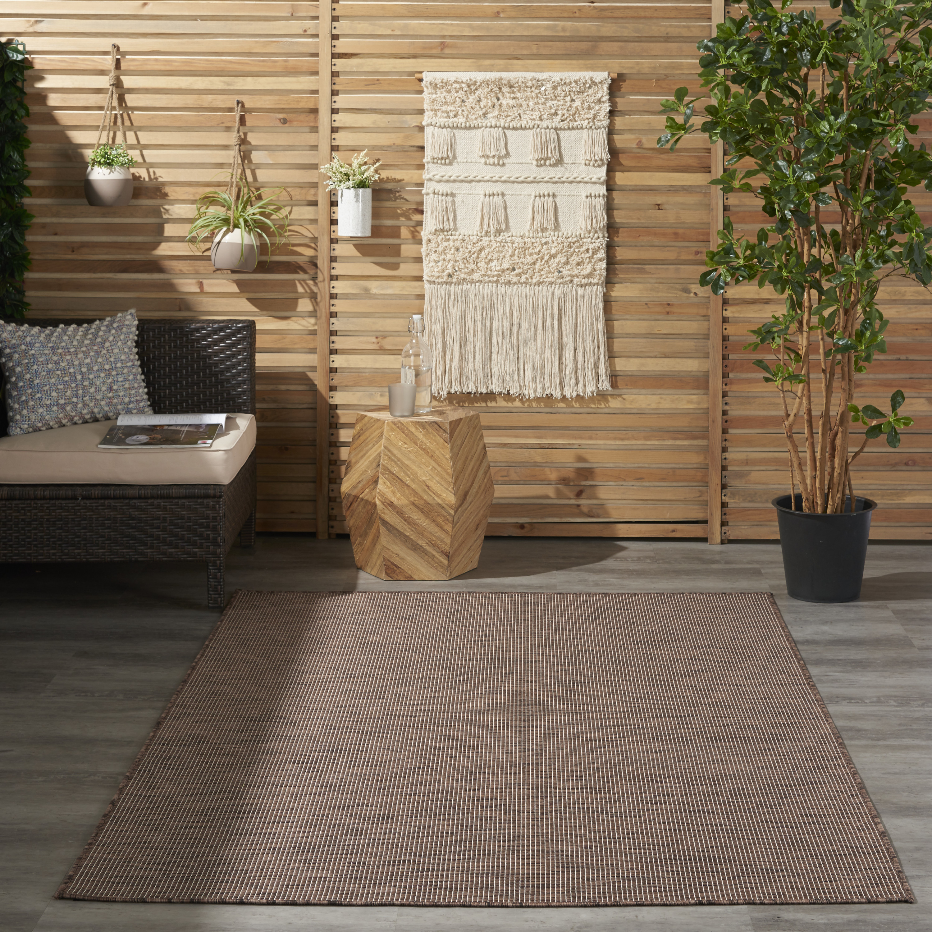 Nourison Positano 5' x 7' Natural Modern Rug