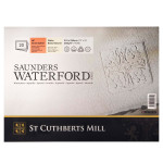 St Cuthberts Saunders Waterford Watercolor Block Hot Pressed White 140lb 20 Sheet 12 x 9  inch 