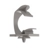 Latching Wire Clip Adhesive Backed Max. Bundle Dia. 0.50 in. Nylon 6.6 Gray