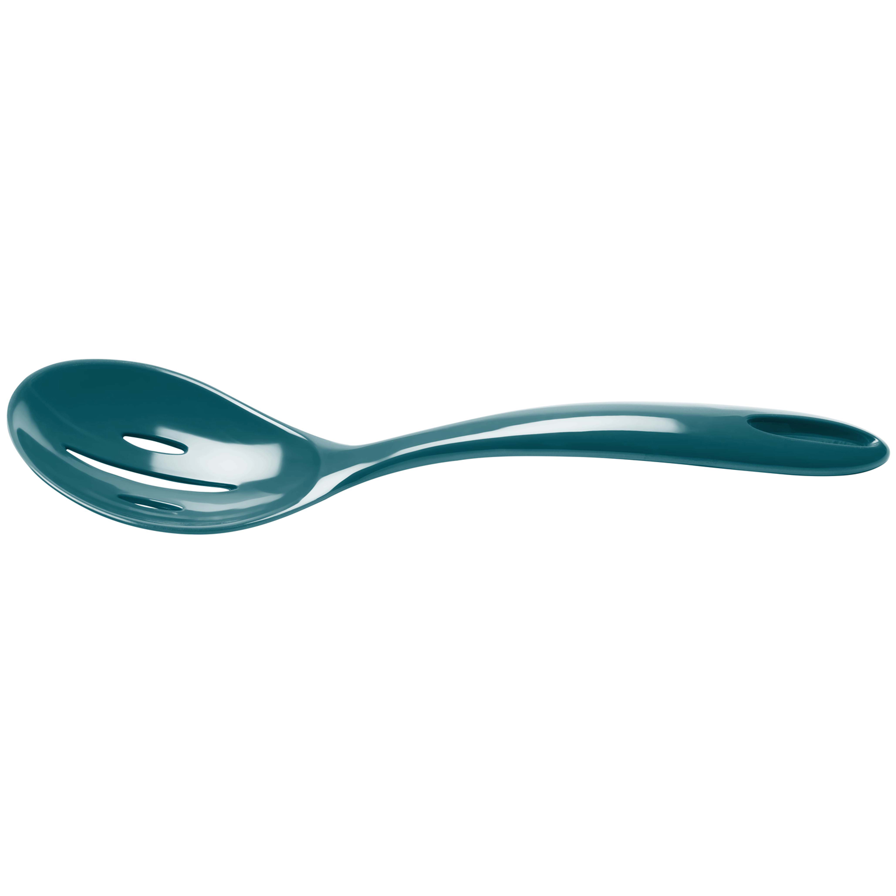 Splice Slotted Spoon, Peacock