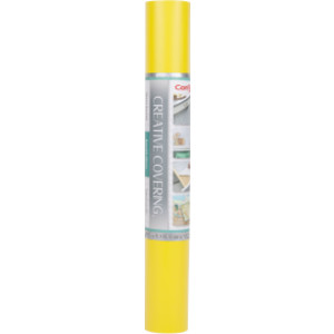 Creative Covering&trade; Adhesive Covering, Yellow, 18" x 50 ft