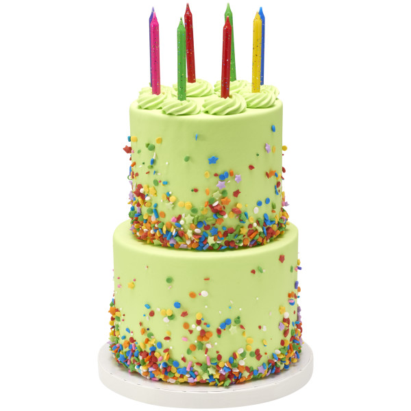 Glitter Assortment Smooth & Spiral Candles
