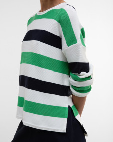 Marine Striped Crew Neck Jumper Multi Stripe