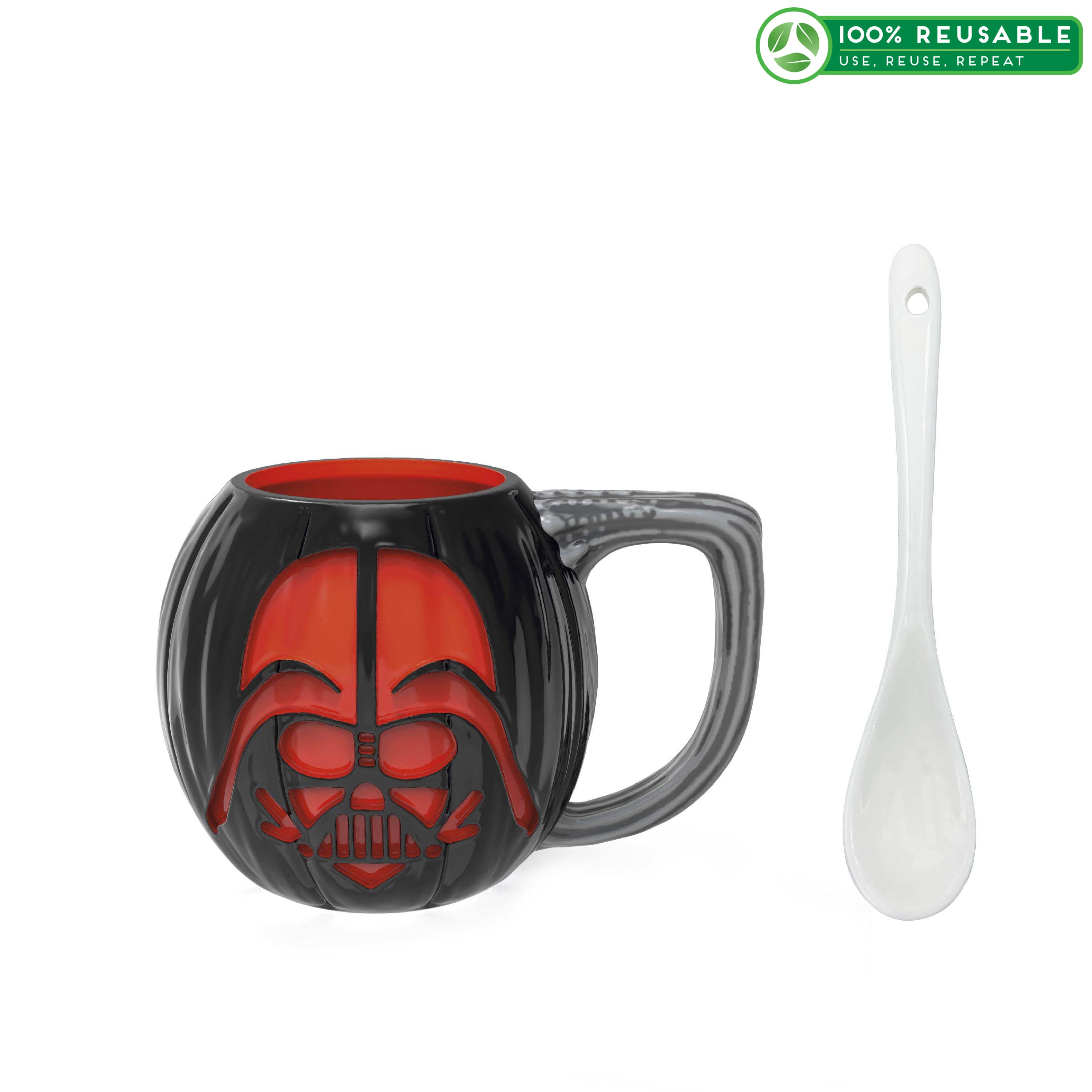 Star Wars 15 ounce Coffee Mug and Spoon, Darth Vader slideshow image 1 Star Wars 15 ounce Coffee Mug and Spoon, Darth Vader slideshow image 1