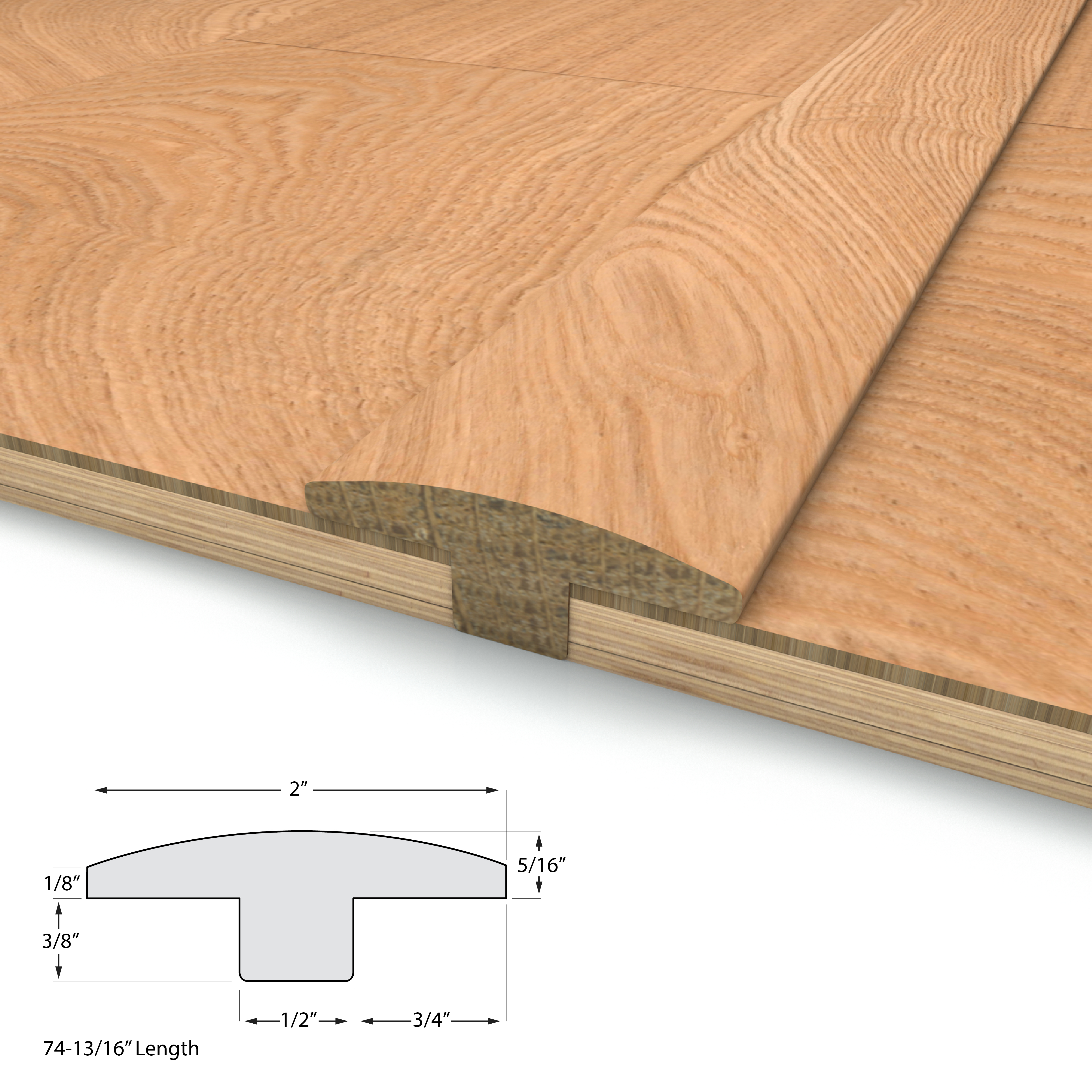 Refined Ash Varietals T-Molding view 2