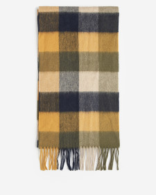 Large Tattersall Scarf Forest Mist