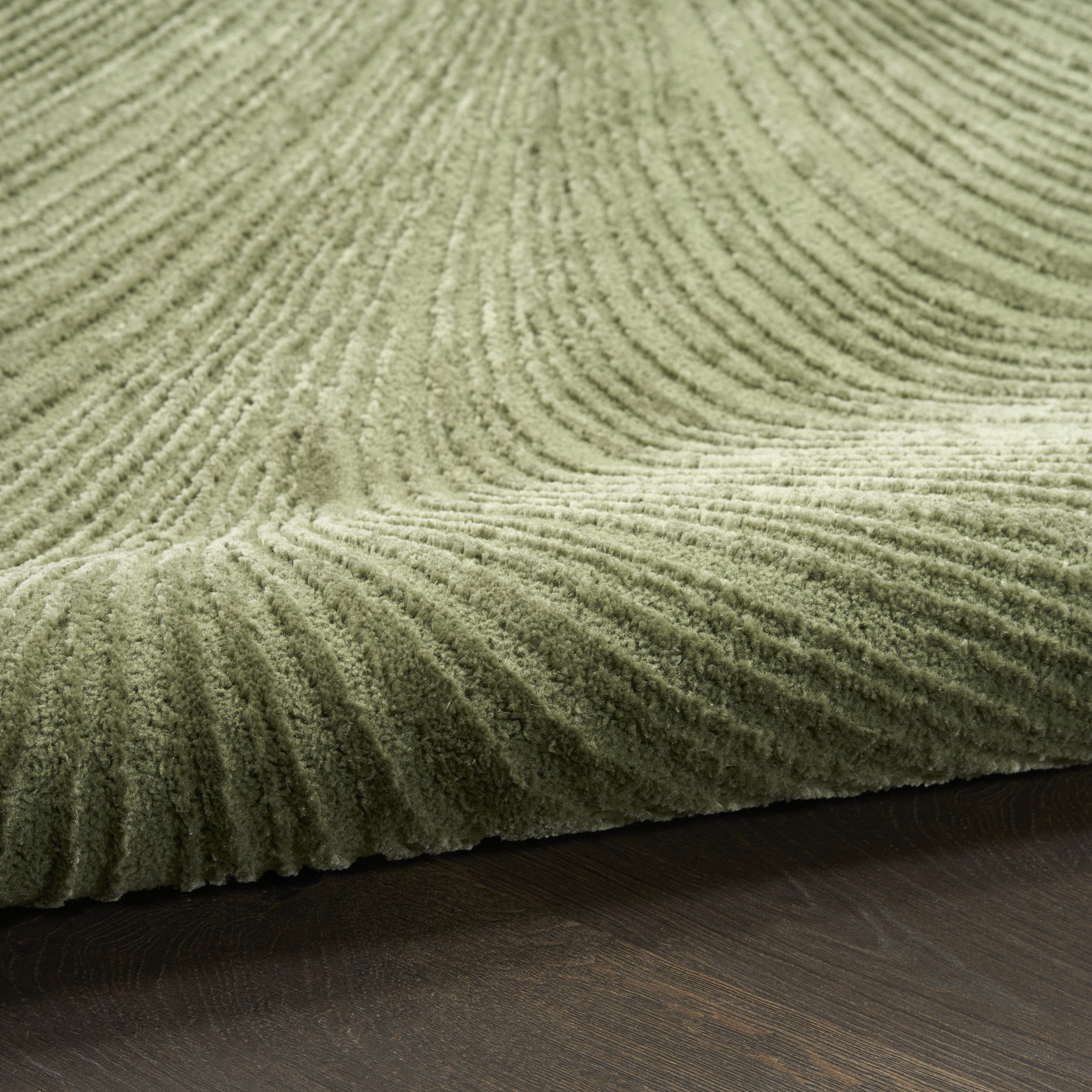 DKNY Central Park West 3'11" x 5'11" Green Modern Indoor Rug
