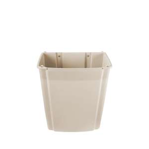Rubbermaid Commercial, Profile Wall Mount, 15 gal, Resin, Beige, Rectangle, Receptacle