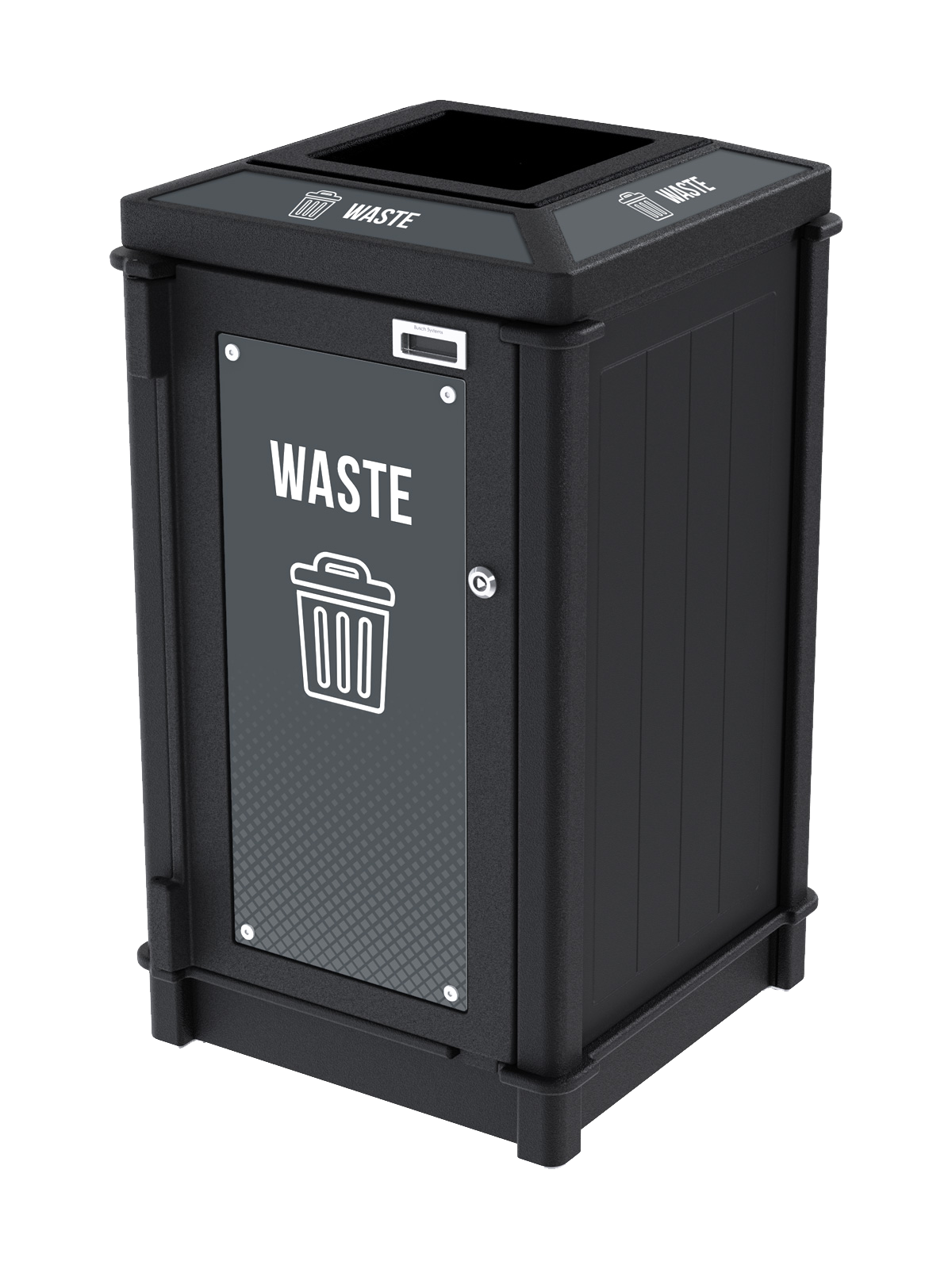 FUSION – Single – Kit – Top Load – Waste – Full – Black