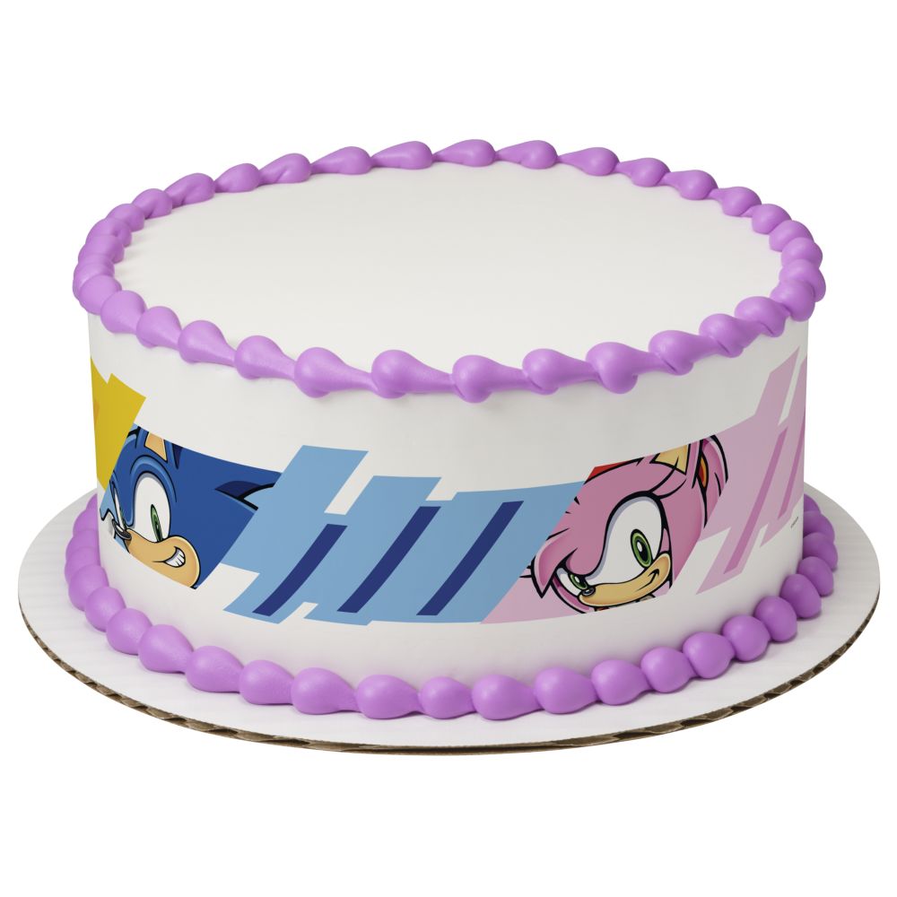 Image Cake Sonic Always Running
